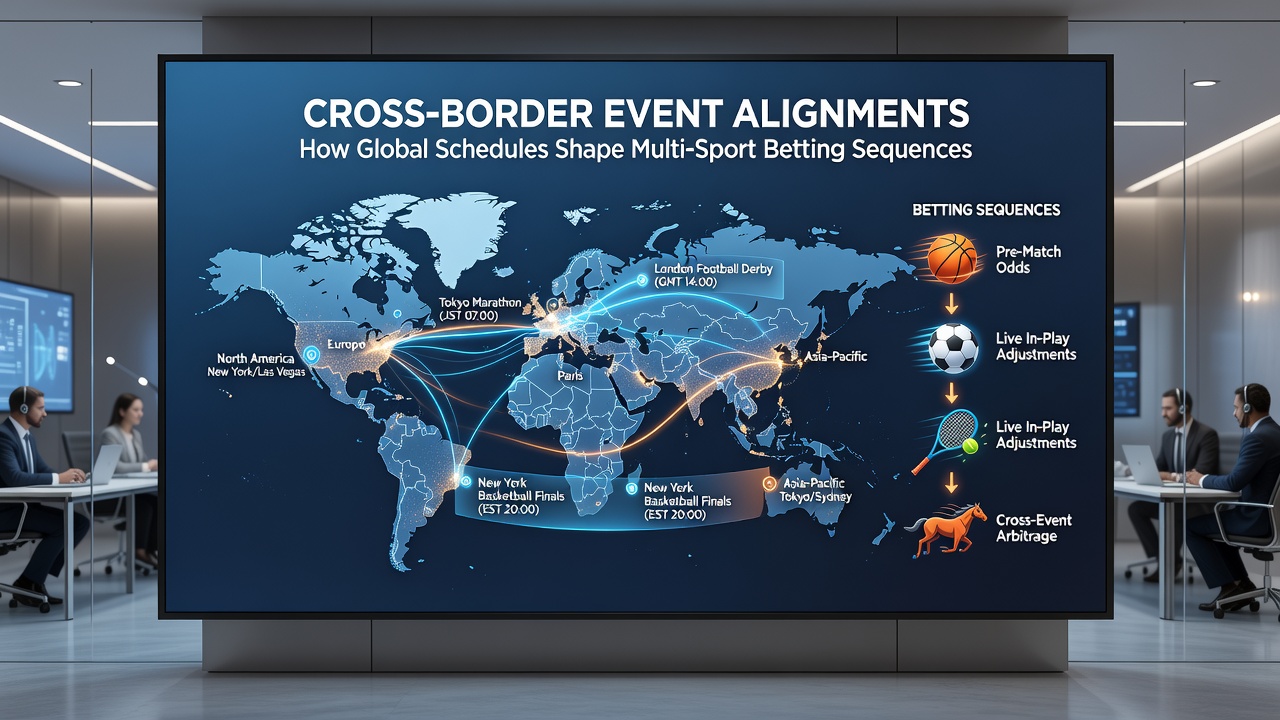 Bettors reviewing live odds across football tennis and racing events aligned on the same day