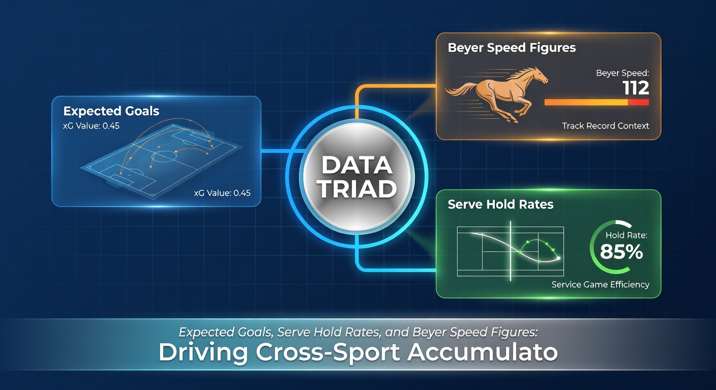 Visual breakdown of serve hold percentages in a tennis match integrated with soccer xG and horse racing Beyer trends for accumulator strategy